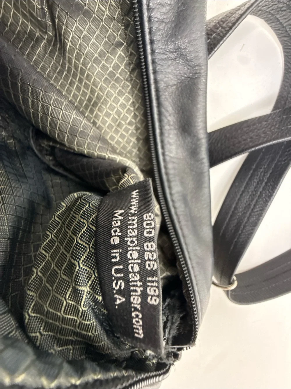 Black Croc-Texture Crossbody Bag - Men